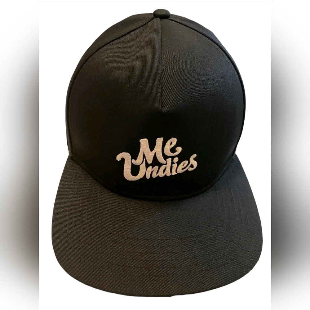 MeUndies Classic Black Hat Me Undies Black Purple Ball Cap Hat Snap Back White